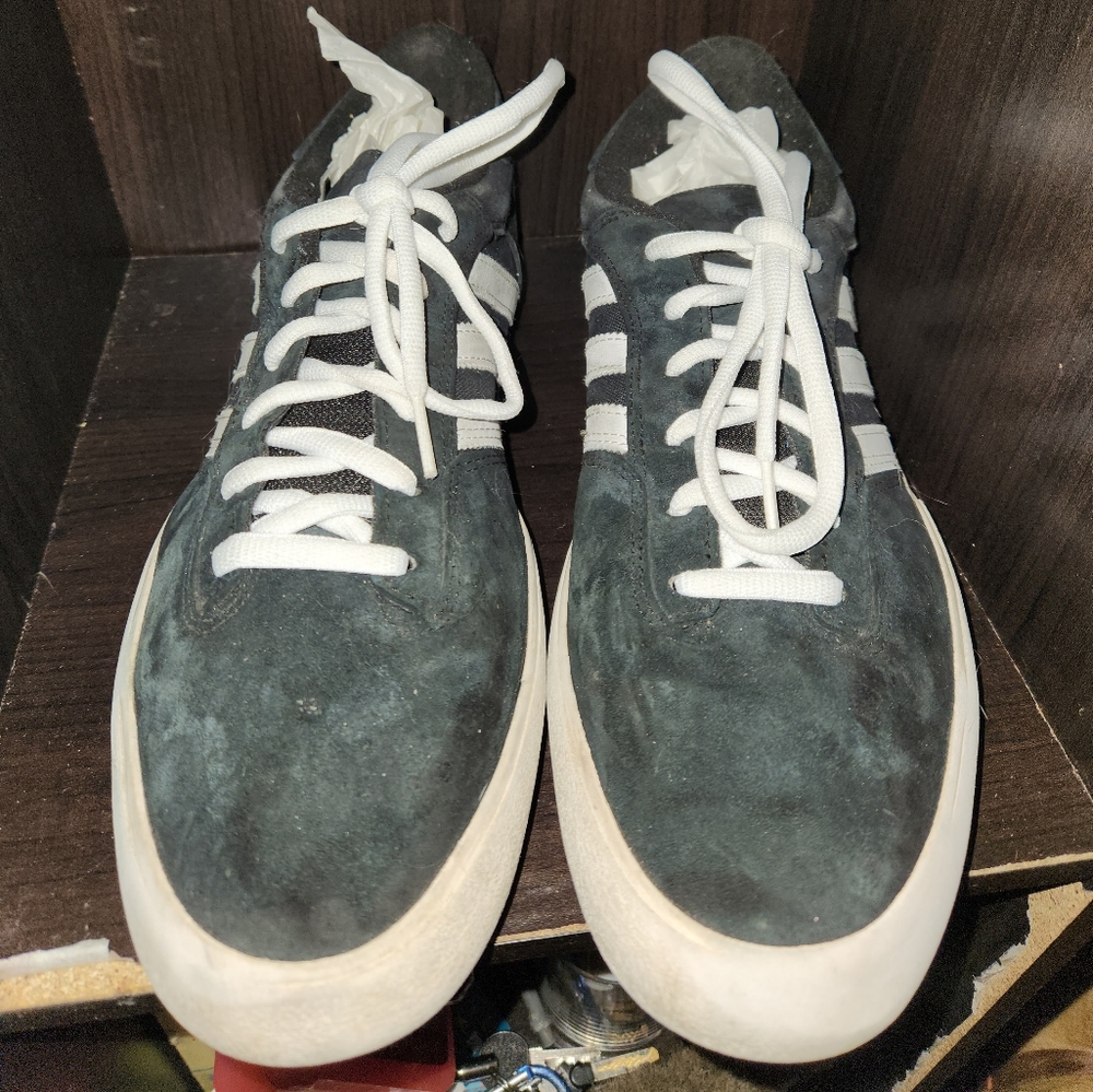 Adidas Matchbreak Super Skateboard Shoes Blue Leather/Sewed Size 13
